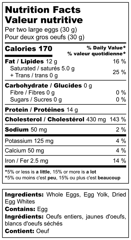 OvaEasy Whole Egg Powder - 12 eggs