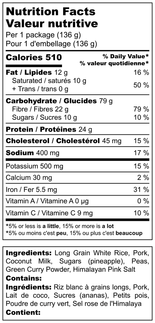 Pineapple and Pork Madras Curry