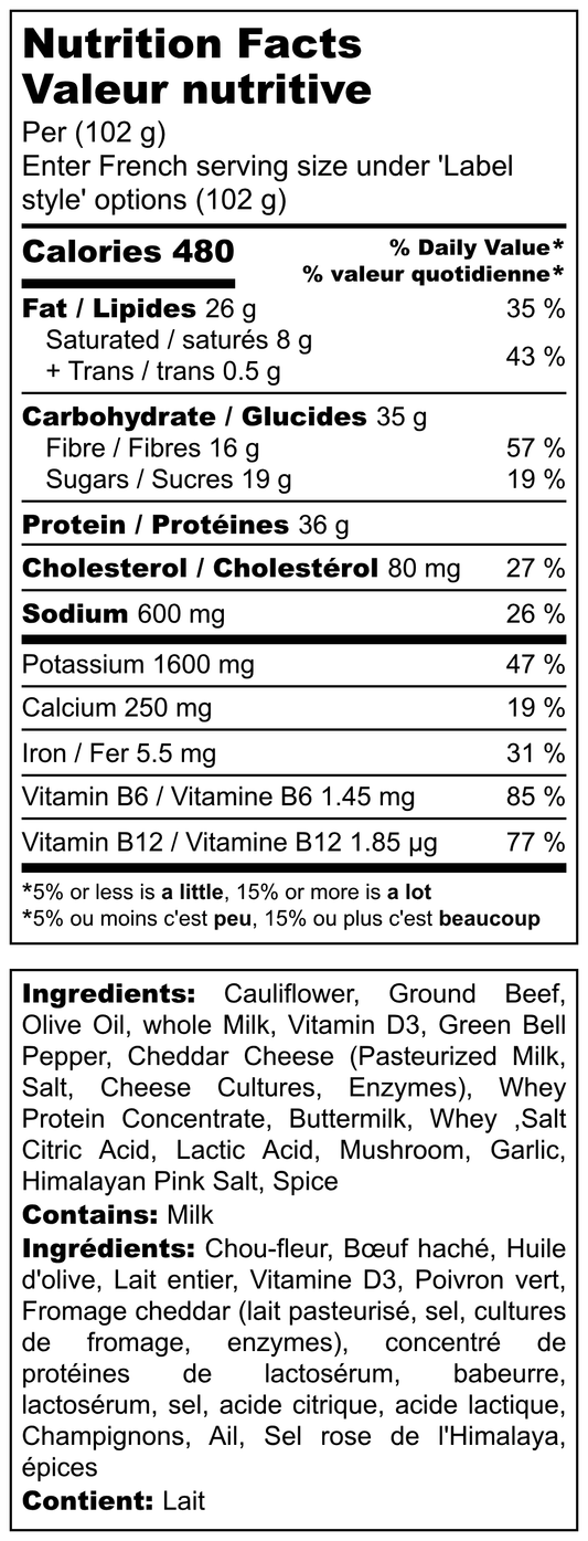 Keto Cheesy Cauliflower & Beef