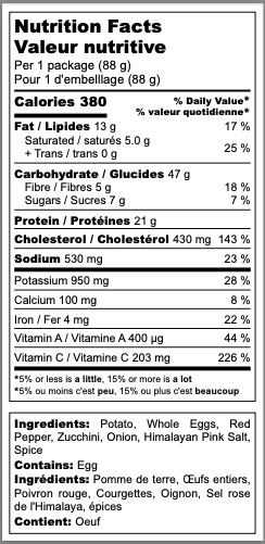 Garden Vegetable with Hash Browns