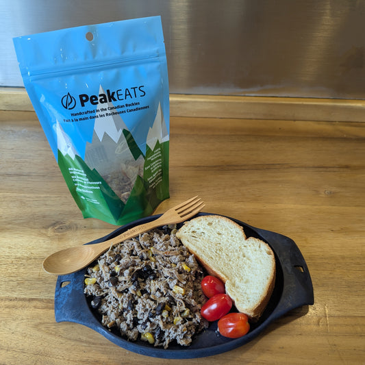 Aztec Black Bean and Corn Pulled Pork Scramble